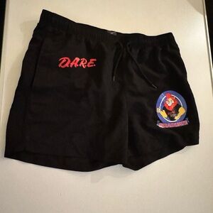 Black DARE men’s swim shorts